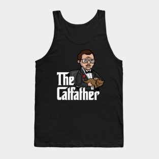 The Catfather - Fathers Day Gifts For Dad - Cats Lovers - Animal Lover – Parody Movies - Funny Cat Owner Tank Top